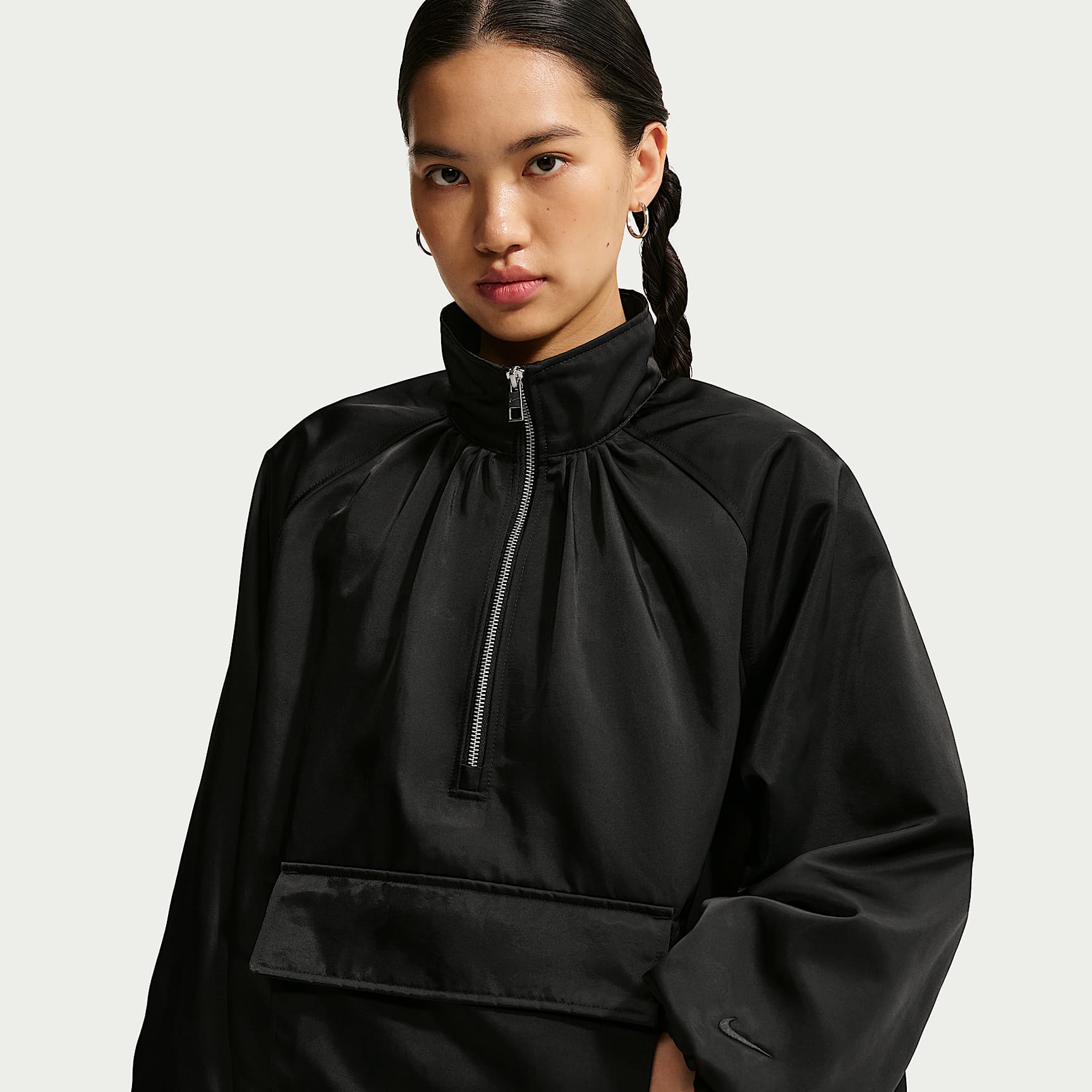 Nike Sportswear Women's Satin 1/4-Zip Anorak. Nike ID